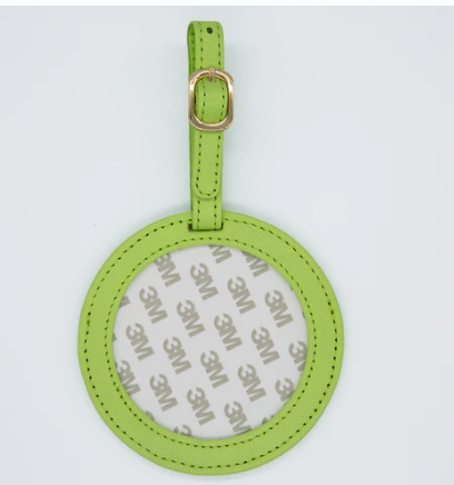 Round Leather Luggage Tags