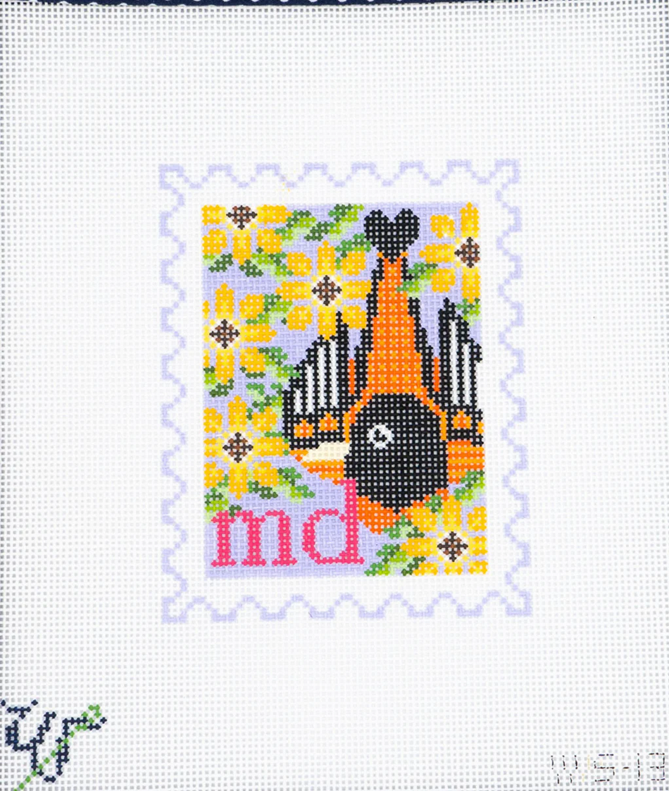 Maryland Stamp — Stitching Chicks Needlepoint