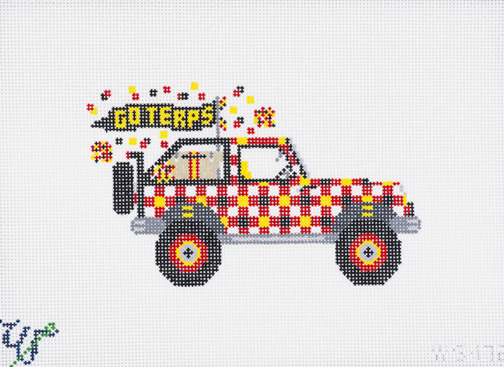 Maryland Jeep — Stitching Chicks Needlepoint