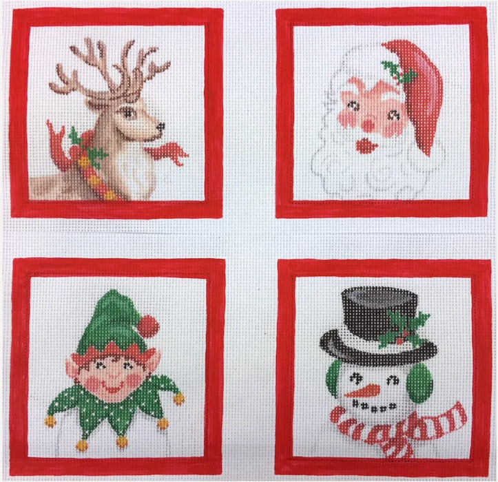 Christmas Characters - Set of 4 Coasters