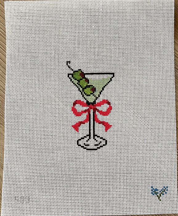 Dirty Martini with Pink Bow