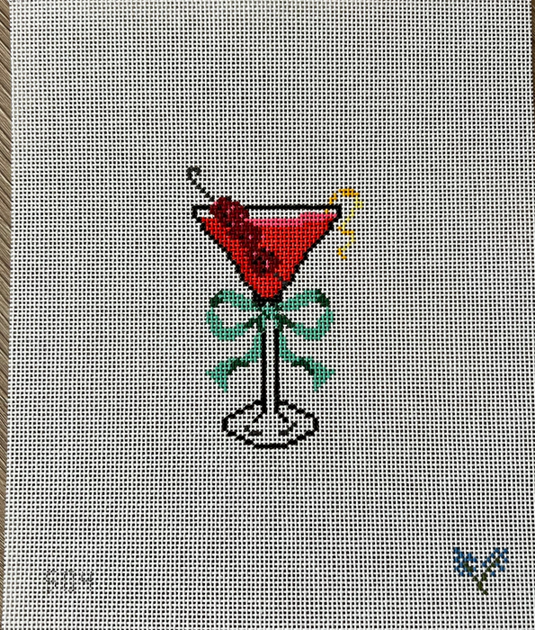 Raspberry Lemon Drop with Green Bow