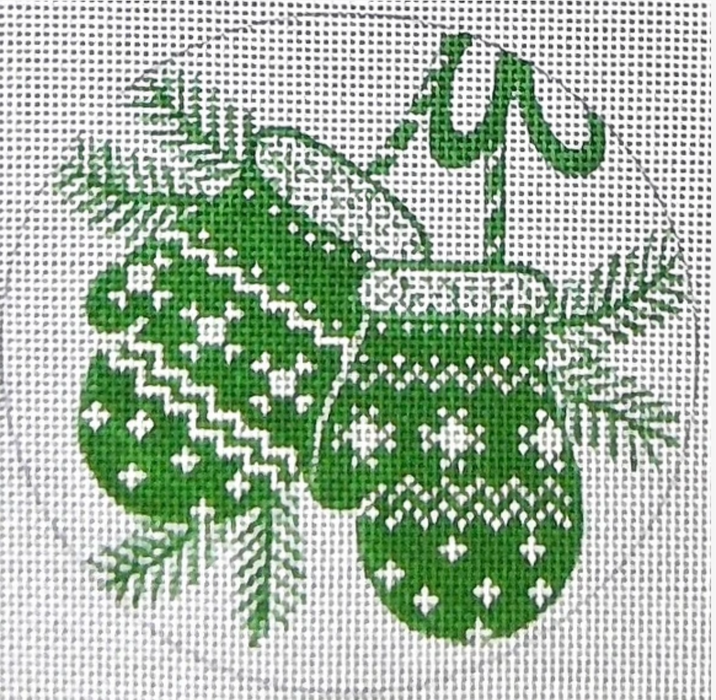 Mittens Ornament Green