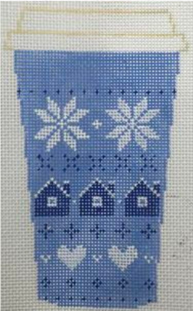 Blue Fair Isle Cup