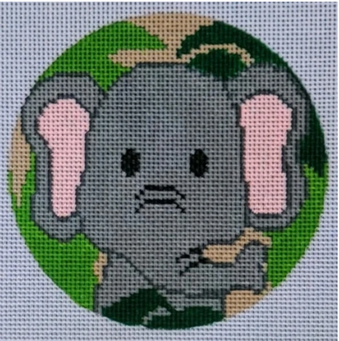 Elephant Ornament Round