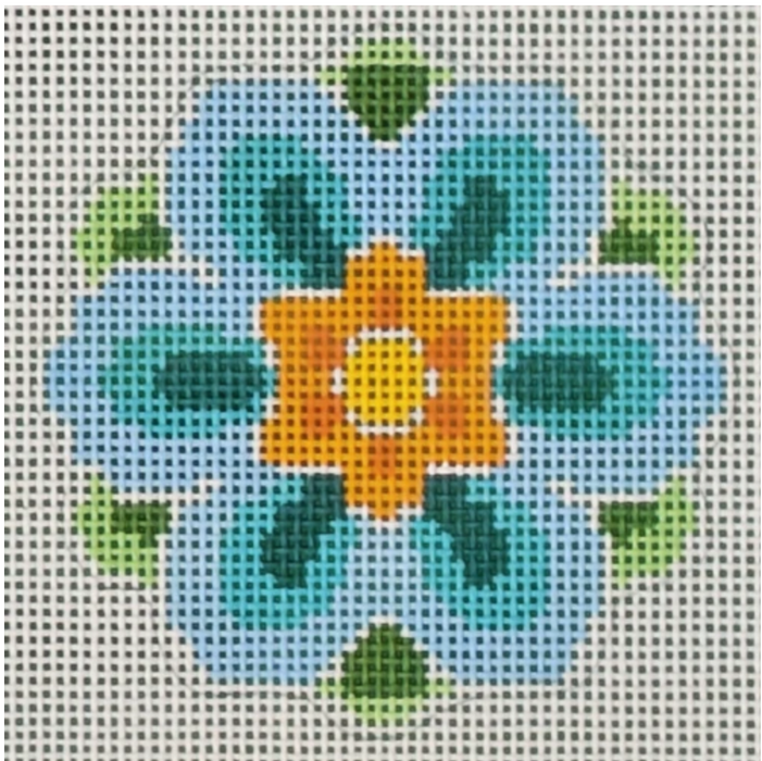 Geometric Flower Insert Blue 13