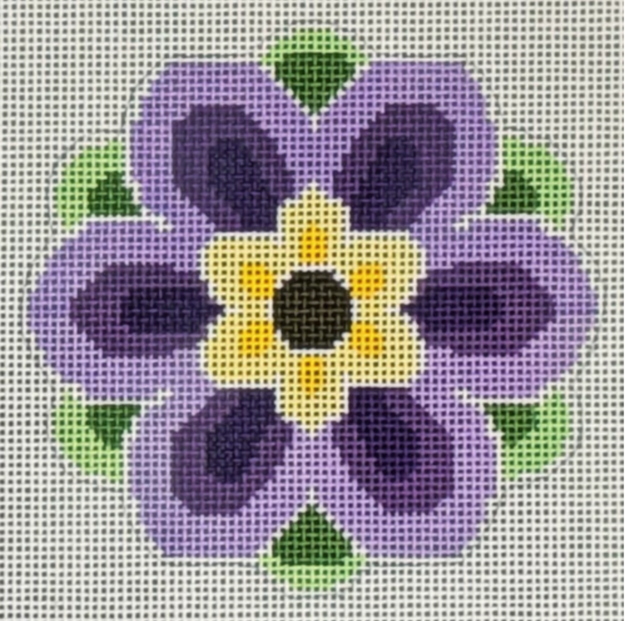 Geometric Flower Insert Purple