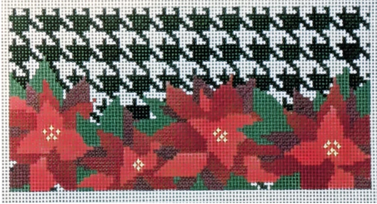 Houndstooth Poinsettia Clutch Insert