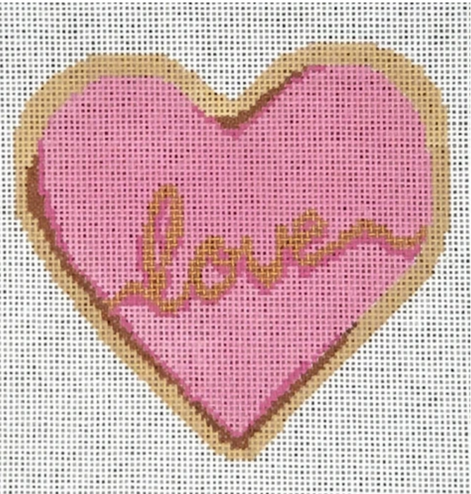 Love Heart Cookie w/Stitch Guide