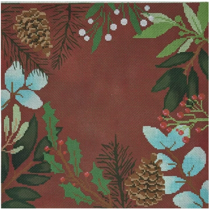 Red Botanical Pillow Blank - Large*