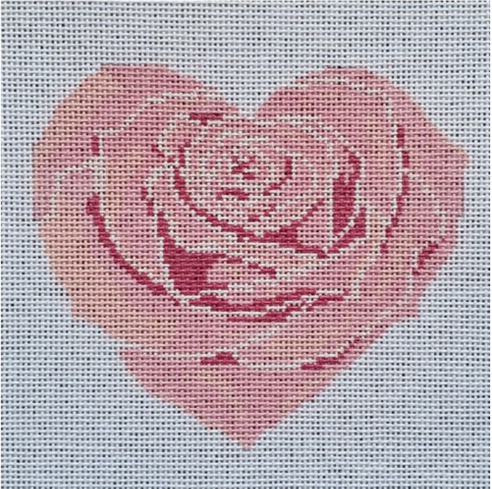 Rose Heart large-pink