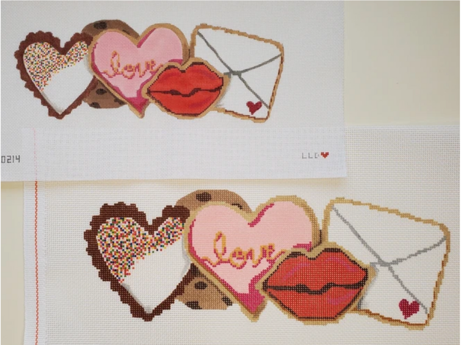 Valentine's Day Cookies Row