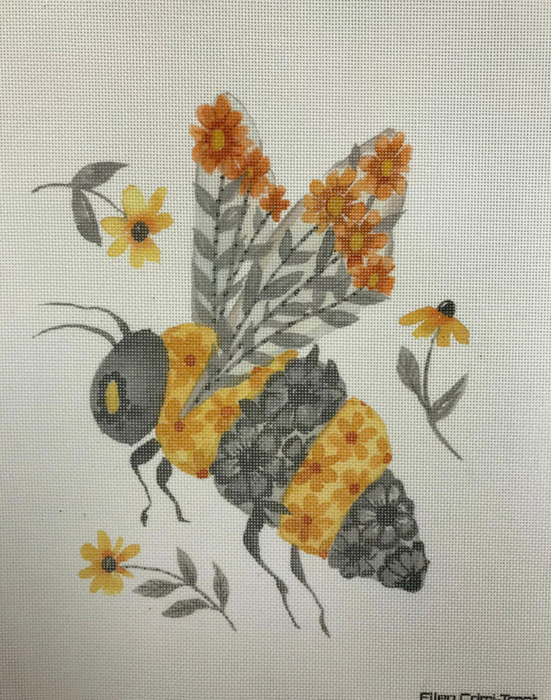 Bee w/Flowers