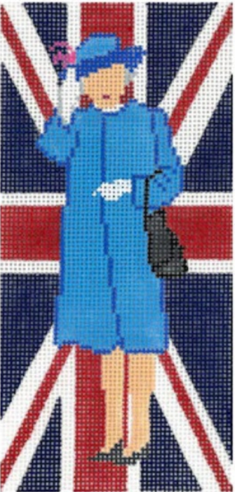 Elizabeth Waves on Union Flag