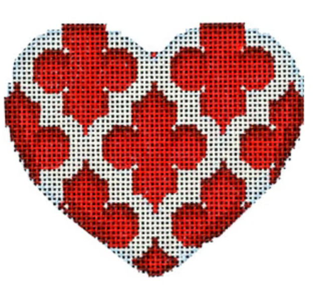 Quatrefoil Heart/Red