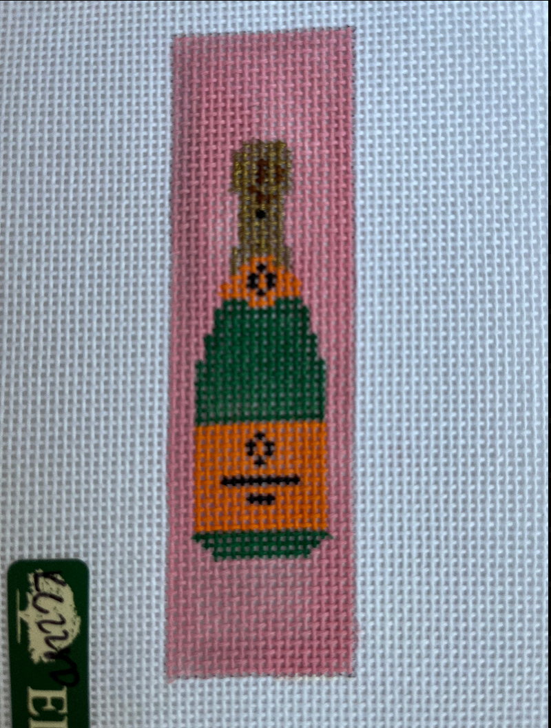Champagne Bottle Keychain -Pink bkg