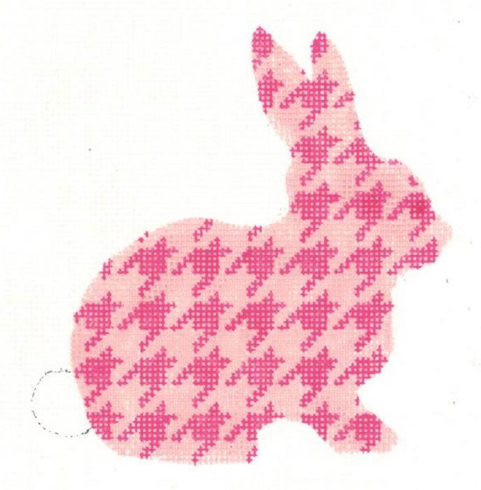 Fuchsia Houndstooth Bunny