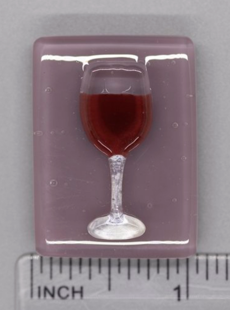 Red Wine Glass Needle Minder
