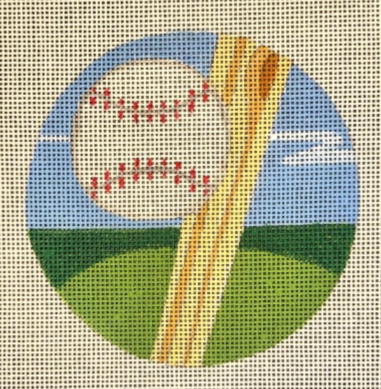 Baseball Round Ornament