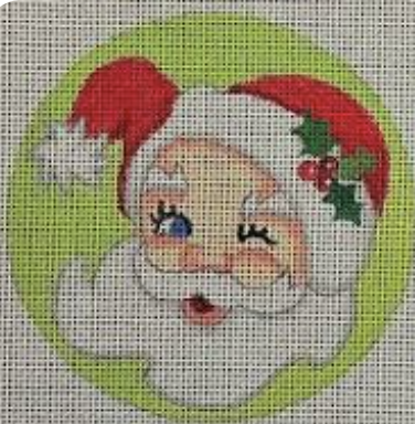 Green Santa Round