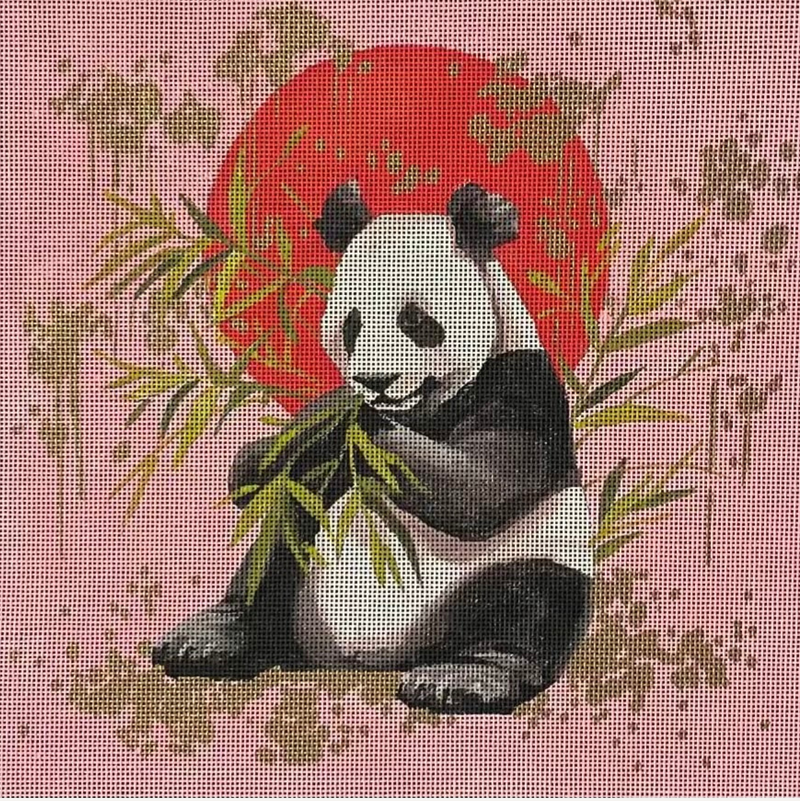 Panda on Pink