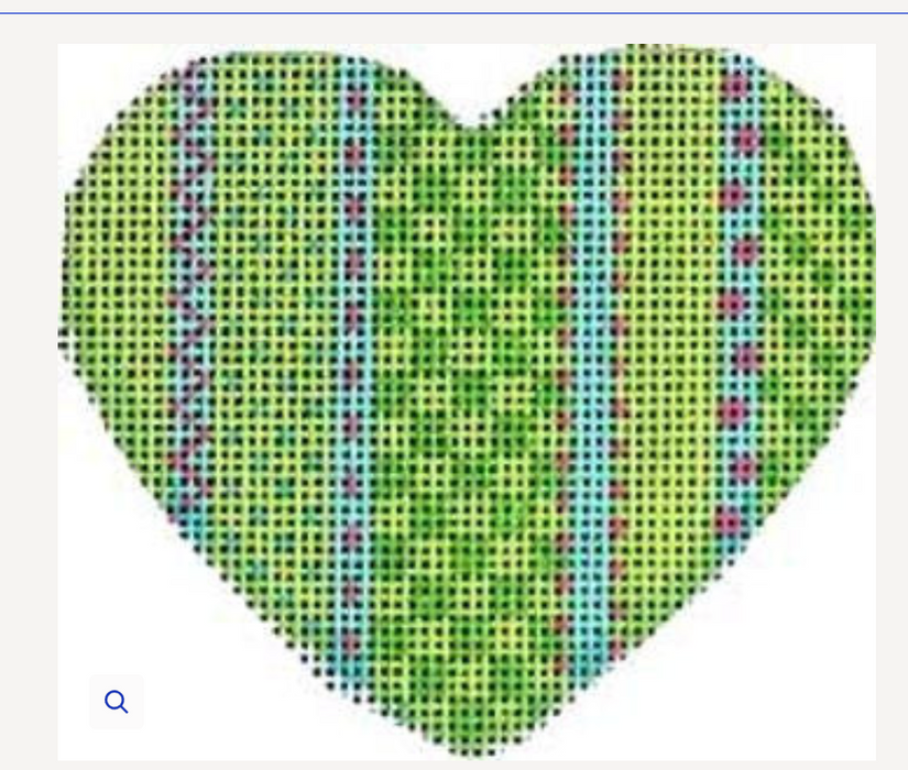 Vertical Lime Patterns Heart