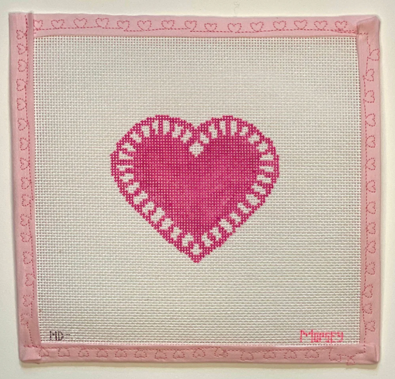 Love Doily - dark pink