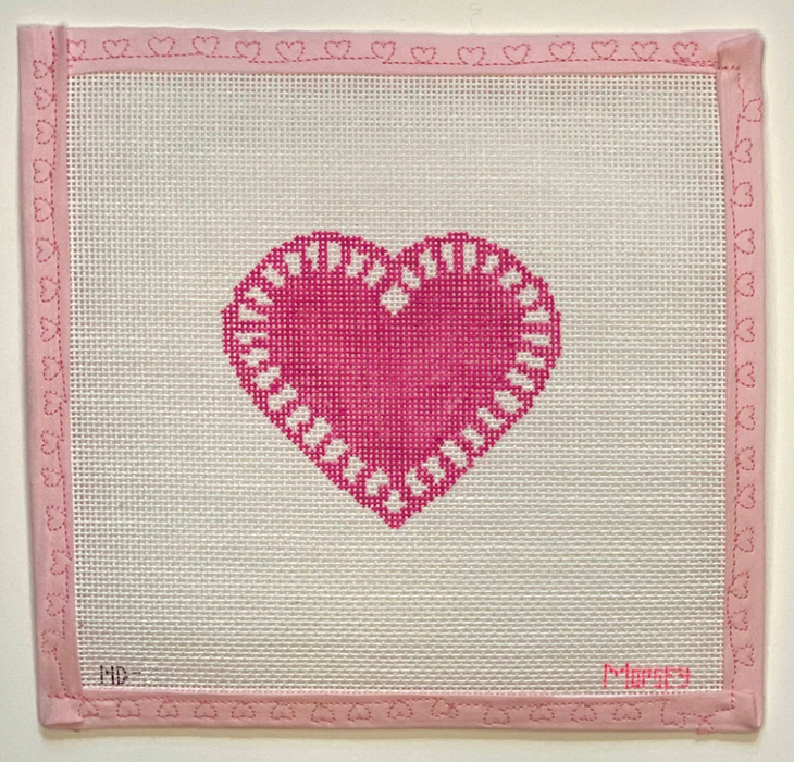 Love Doily - dark pink