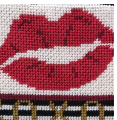 Stitch & Zip -XOXO Lips Card and Coin Case