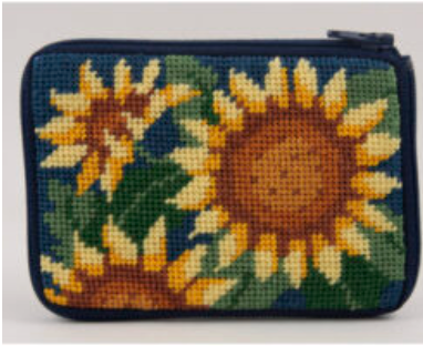Stitch & Zip - Sunflower Card and Coin Case