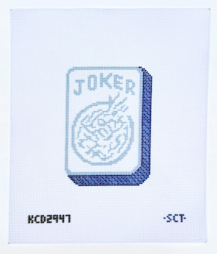 Mahjong Joker - Blue and White