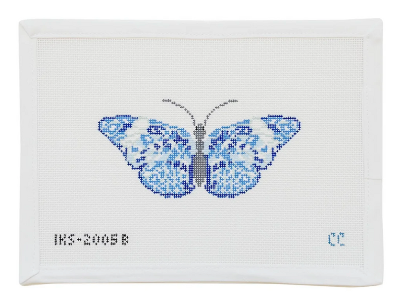 Chinoiserie Butterfly Ornament - Blue
