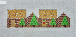 Tootsie Roll Log Cabin, 3D Gingerbread House