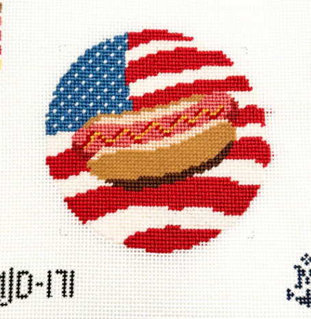 American Flag Hot Dog