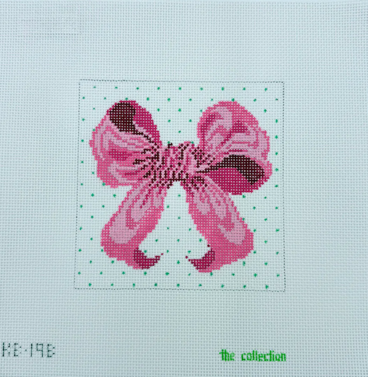 Pink Bow - 5"x5"