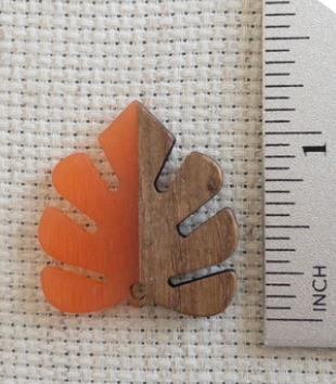 Orange Wood Leaf