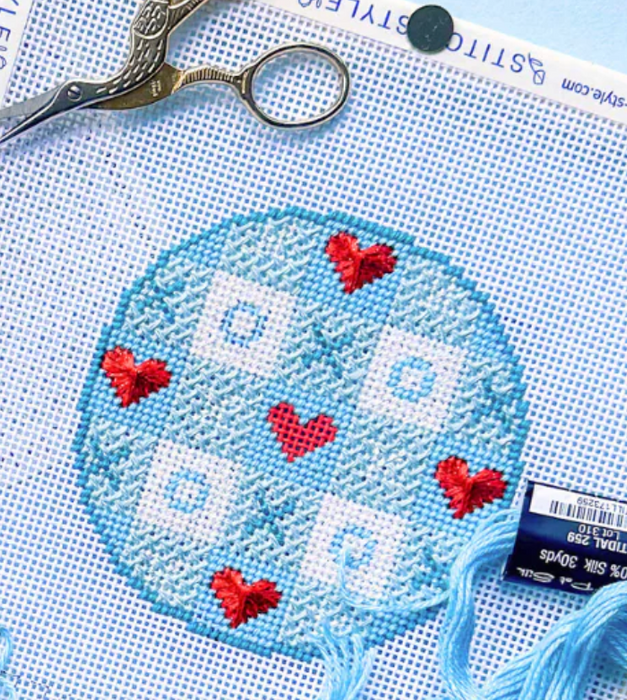 Valentine's Gingham - Blue
