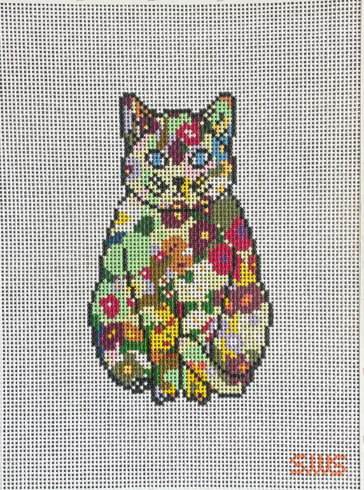 Floral Cat 13 count