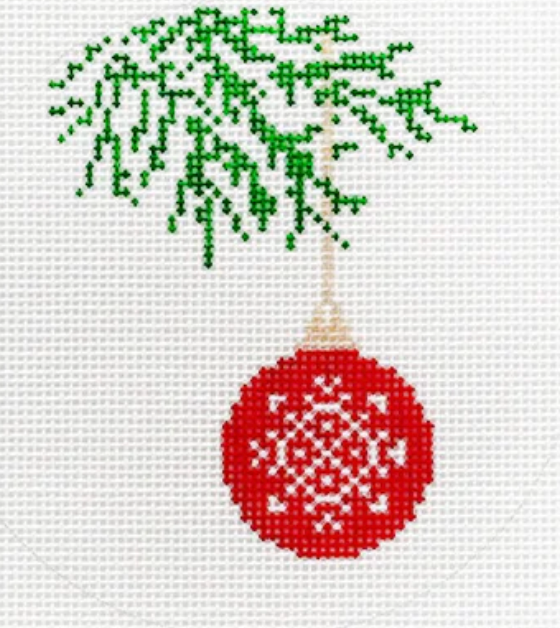 SNOWFLAKE BAUBLE CARD ART