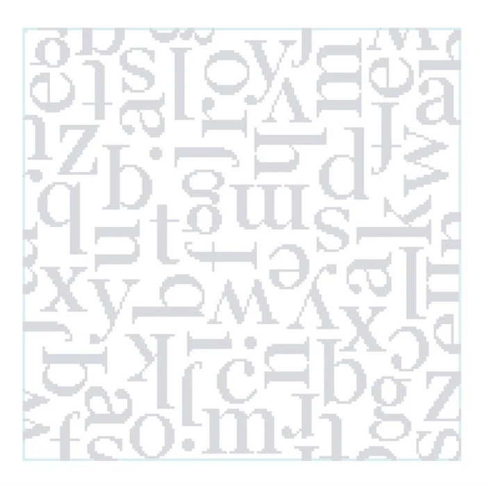 GLYPH 12" GRAY SCALE SQUARE