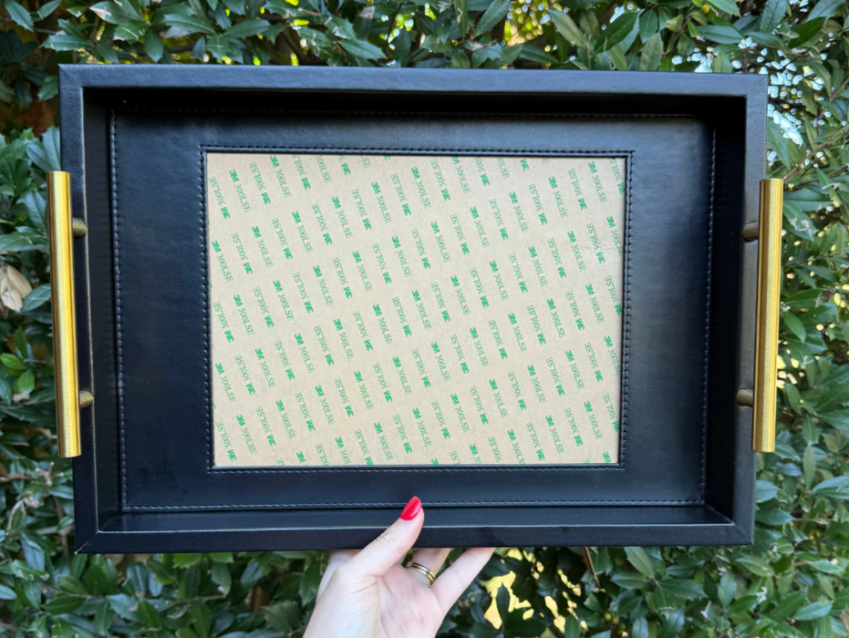 Rectangle Self-Finishing Leather Tray