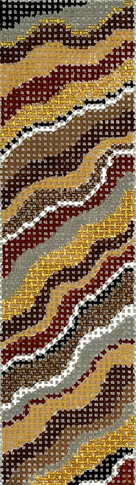 Mezuzah – Pucci Inspired – tans, browns, grey, black, gold & bronze