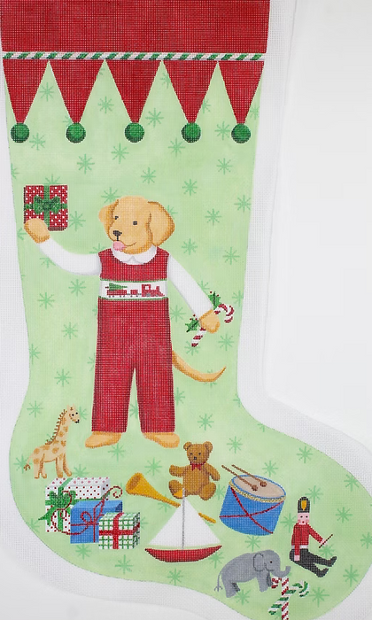 Stocking – Victorian Santa w/ Toys