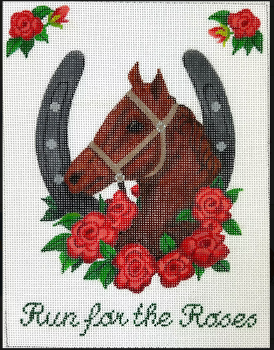 “Run for the Roses” Kentucky Derby Horse w/ Rose Wreath