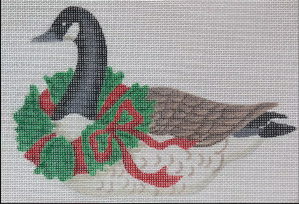 Christmas Ornament – Canada Goose w/ Wreath