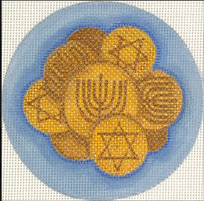 Gelt – golds on light blue