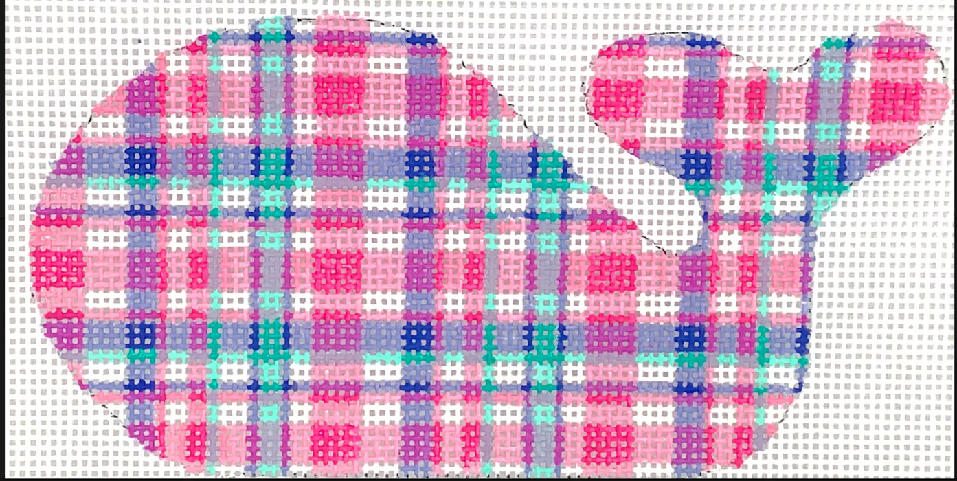 Mini Whale – Madras – pinks, blues & turquoise