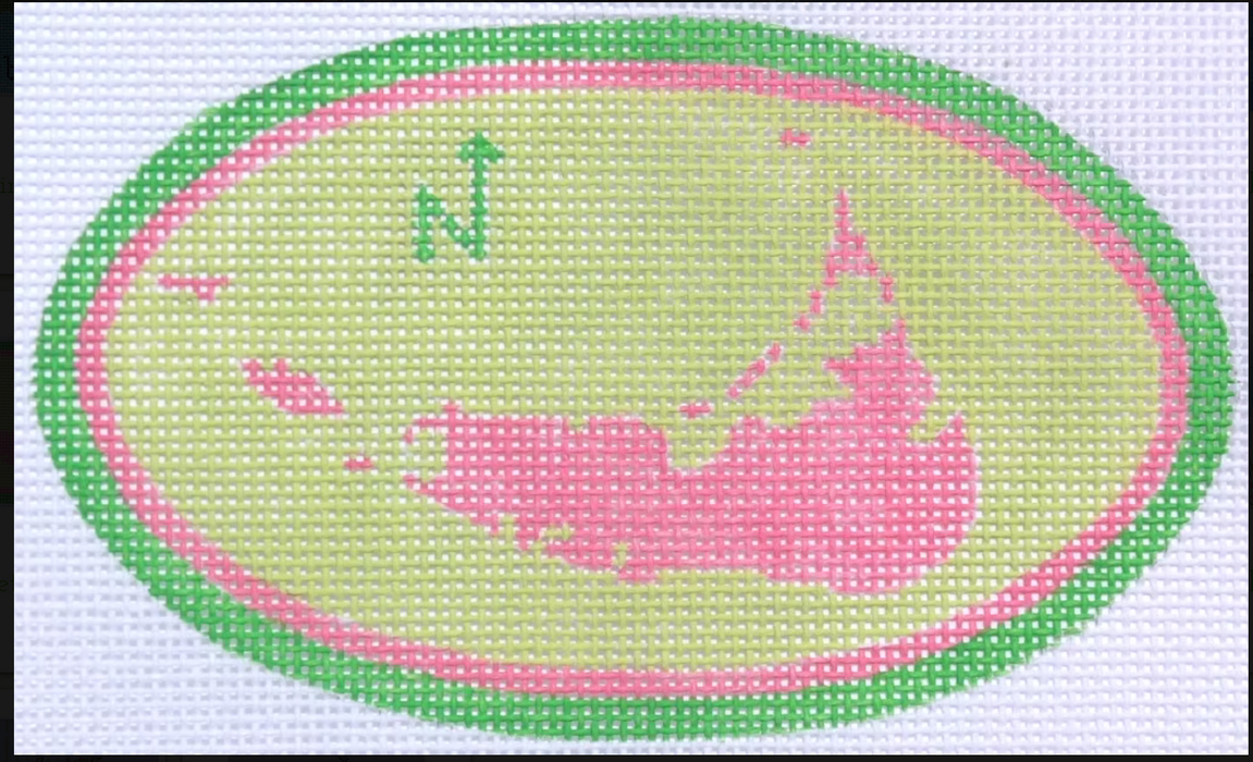 Mini Oval – Nantucket Map