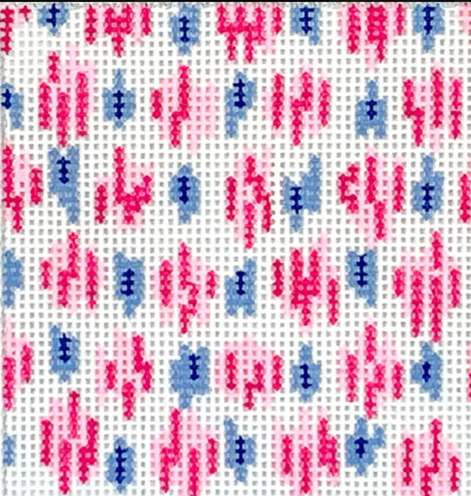 Planet Earth 3” Square Insert – Ikat – Small Pink Dots