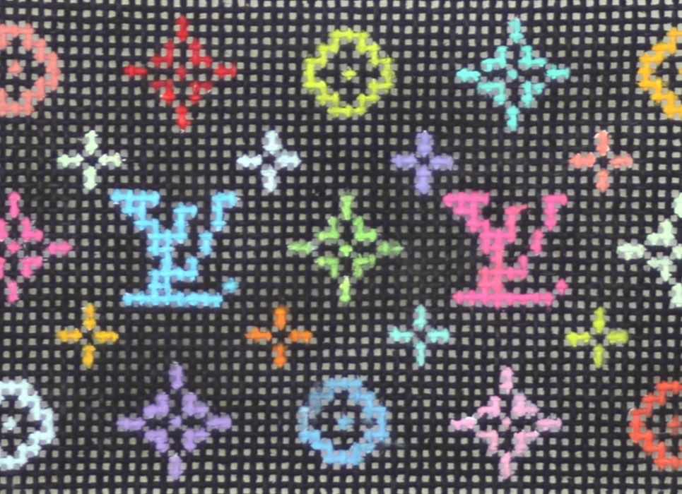 Planet Earth Credit Card Case Insert – Louis Vuitton LV – multi on black